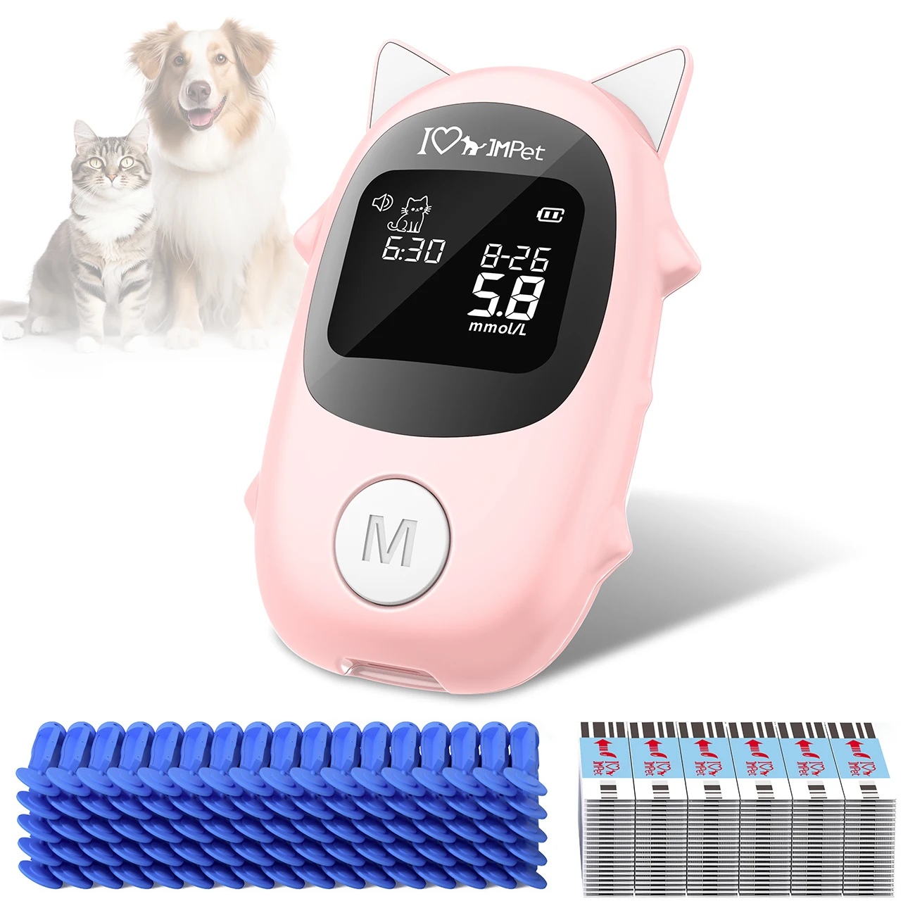 Reusable Portable Pet  Glucose  Easy Operation High Precision Dog Cat Diabetes Detection Equipment