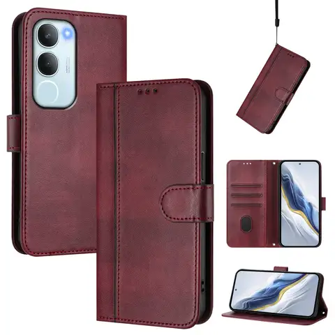 Vintage Wallet Case for OnePlus Nord 5 4 3 2T 2 Nord CE 2 3 4 5 Lite 5G N200 N300 Luxury Leather shockproof Magnetic Phone Cover