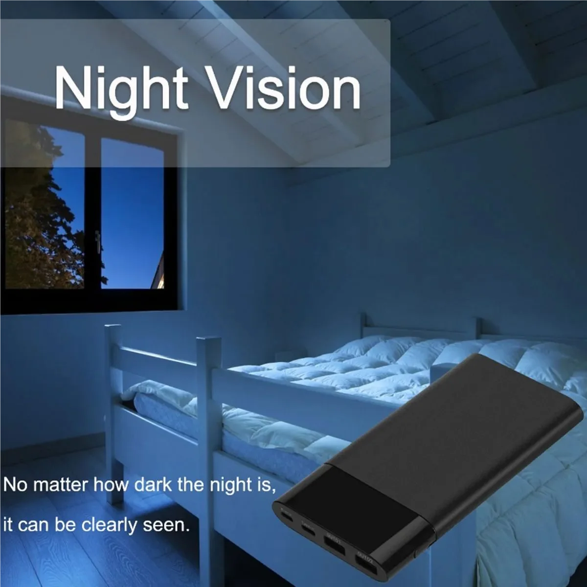 4K Ultra HD Portable WiFi Camera with 64GB SD Card 5000mAh Mini Power Bank Digital Audio Video Recorder Remote Viewing Camcorder