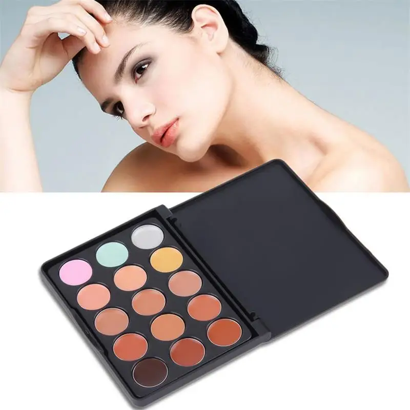 15 Colors Face Concealer Palette Makeup Cream Base Palettes Matte Contouring Foundation Facial Cosmetic Set Color Corrector