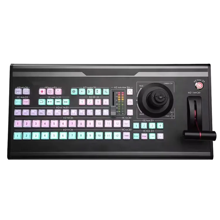 VMix Pro 12-Channel Keyboard Controller Video Switch Mixer Panel Live Streaming Video Switcher For VMix Software