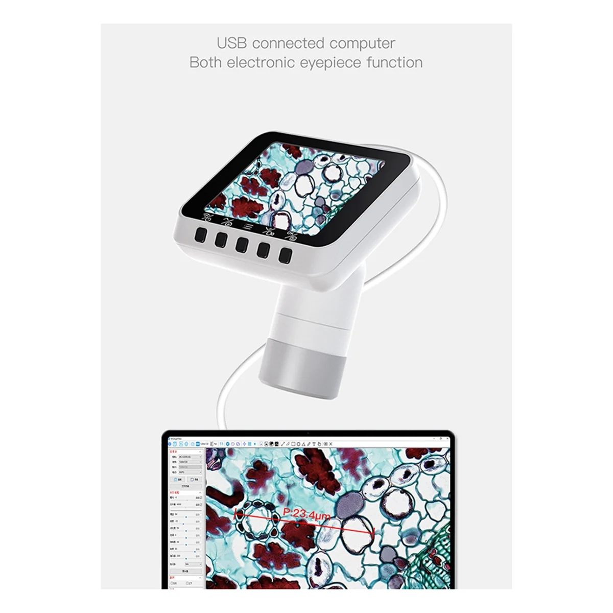ABJZ 2.8 بوصة شاشة مجهر إلكتروني 1000X مجهر رقمي صيانة صناعية مجهر سطح المكتب