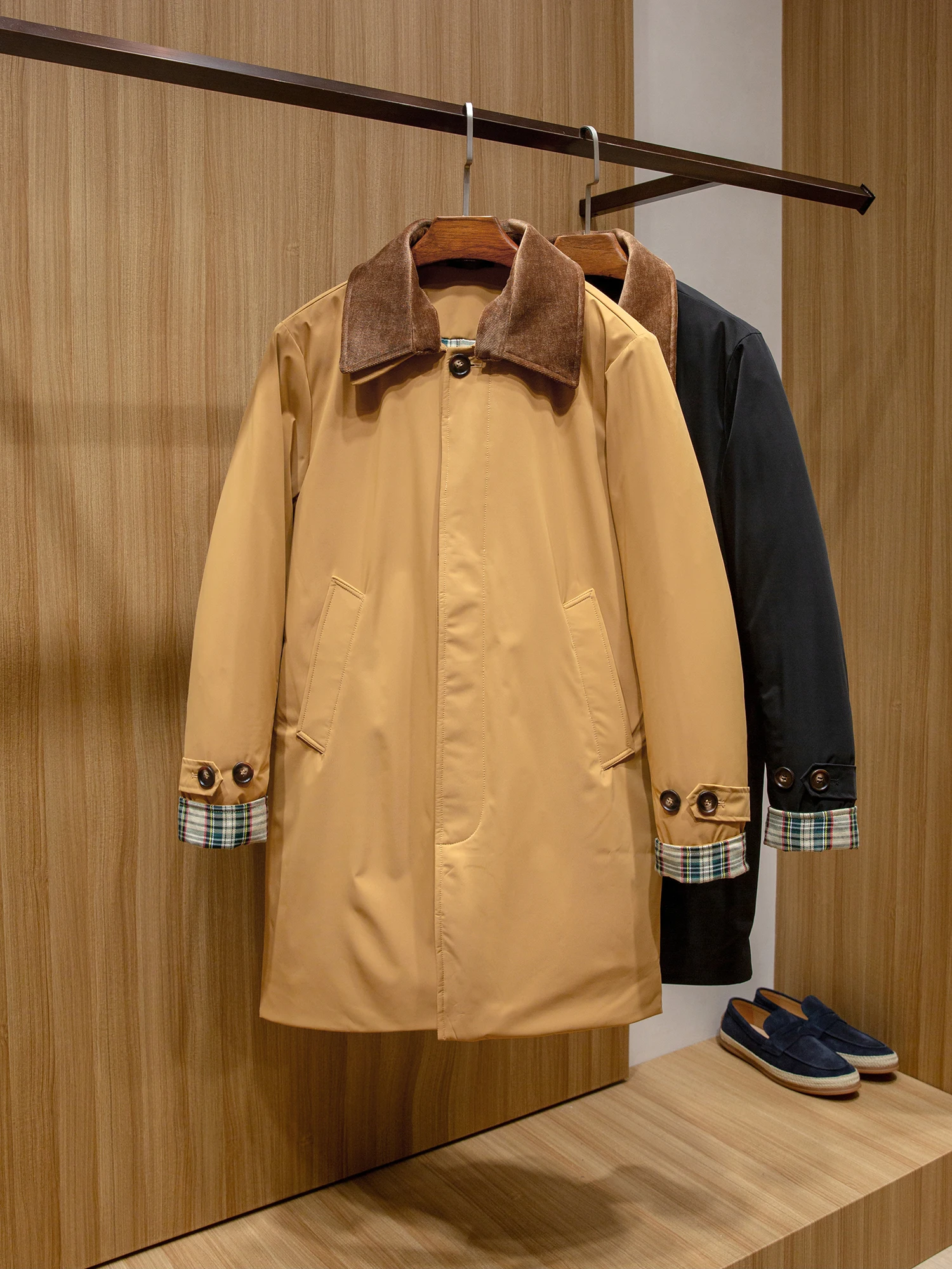 

25SS Winter new Men mid-length warm down jacket classic waterproof casual coat