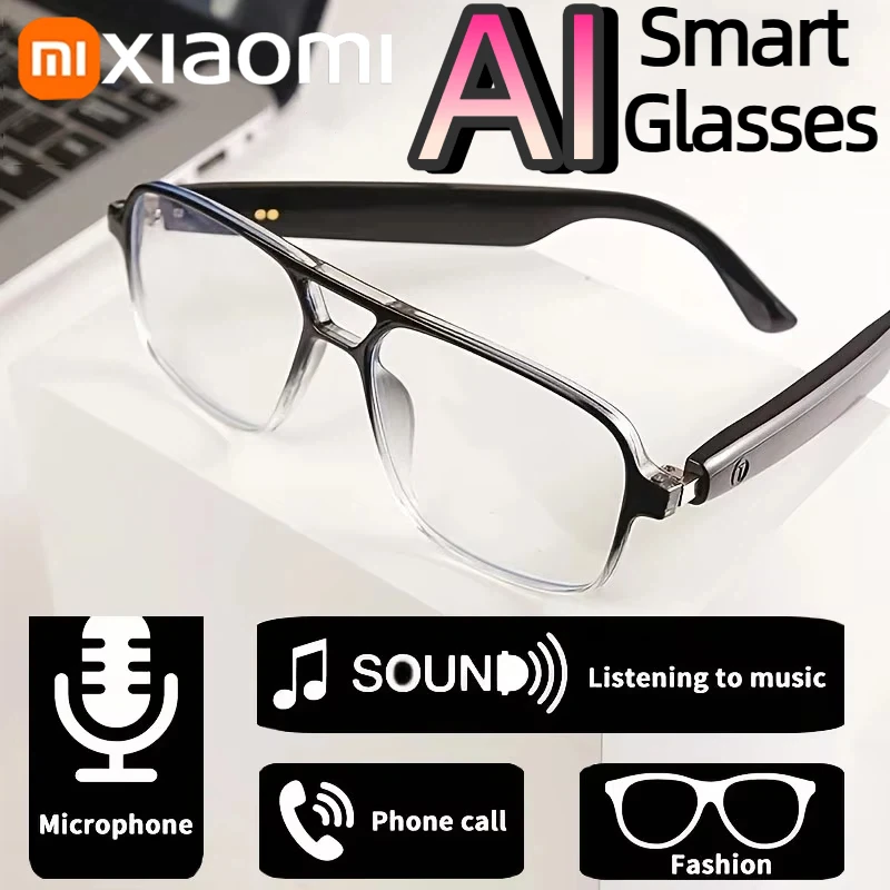 نظارات الصوت الذكية Xiaomi GS10، نظارات بلوتوث لاسلكية لمساعد الصوت المضاد للضوء الأزرق، نظارات الملاحة الموسيقية #1