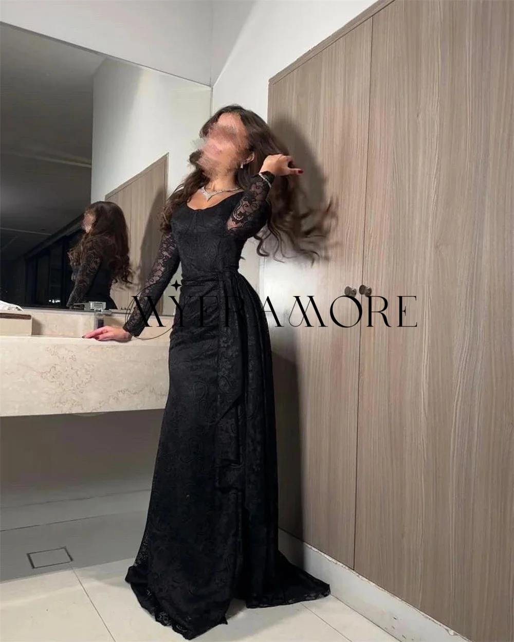 Sexy Black Lace Eve… - image