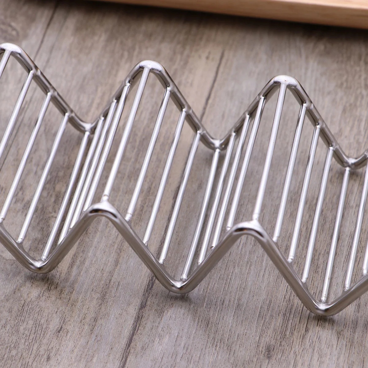 

Stainless Steel Taco Rack Stand Hold 3 Or 4 Shell Tacos Food Grade Taco Holder for Serving Table Display