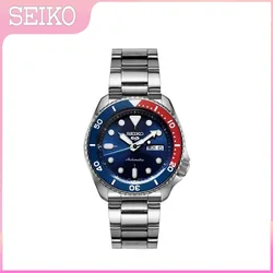 Relógio de aço inoxidável masculino Seiko, impermeável esportes relógios de pulso, relógio automático de luxo, Green Water Ghost Calendar, Original, SRPD53K1