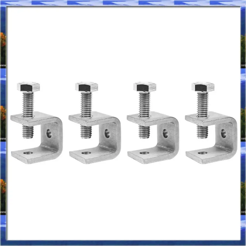 AS59 -4Pcs C-Clamp Jaw Pull Ring Adjustable Fixed Holder Clip Multi-Function Hardware Fasteners