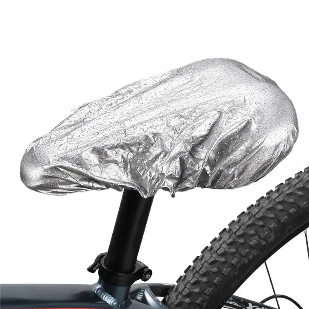 Bicycle Seat Rain Cover Waterproof PVC Foldable MTB Mountain Road Bike Saddle Cushion Dust Snow Sun Cover Lightweight