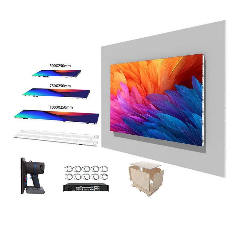 P1.56-P3.9 Fixed Display Screen Small Spacing Wall 1000x250mm Exhibition Conference Room Indoor Led Video Wall