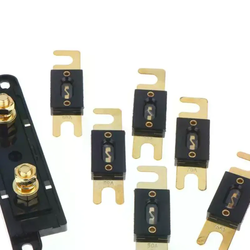 1Pc ANL Fuse Holder Bolt-On Fuse Automotive Fuse Holders Fusible Link With Fuse 30A 40A 50A 60A 70A 80A Fuses