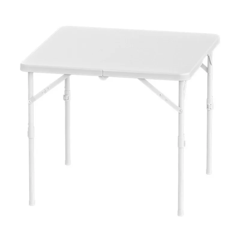 Simple Half Foldable Square Portable Table for Home Dining Mahjong Indoor Outdoor
