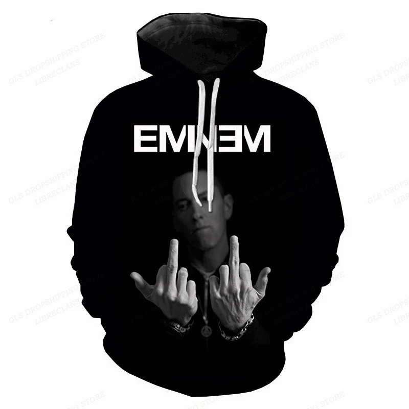 

Rapper Eminem 3d Print Hoodies Men Women Fashion Hoodie Kids Sweatshit Girl Coats Rap Rock Sweats Women's Clothing Oversized