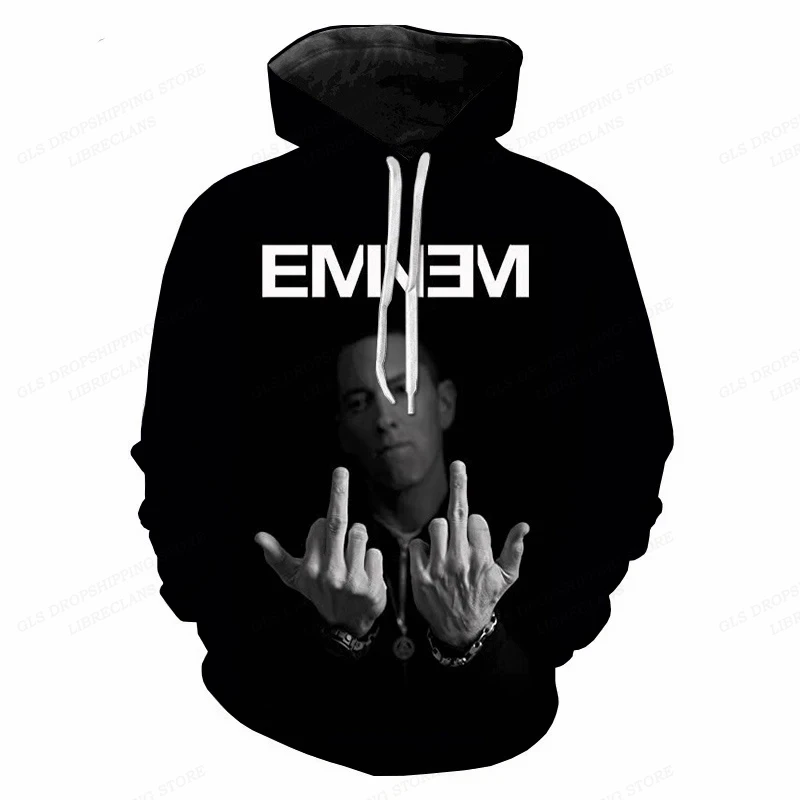 Rapper Eminem felpe con stampa 3d uomo donna moda felpa con cappuccio bambini felpa con cappuccio ragazza cappotti Rap Rock felpe abbigliamento