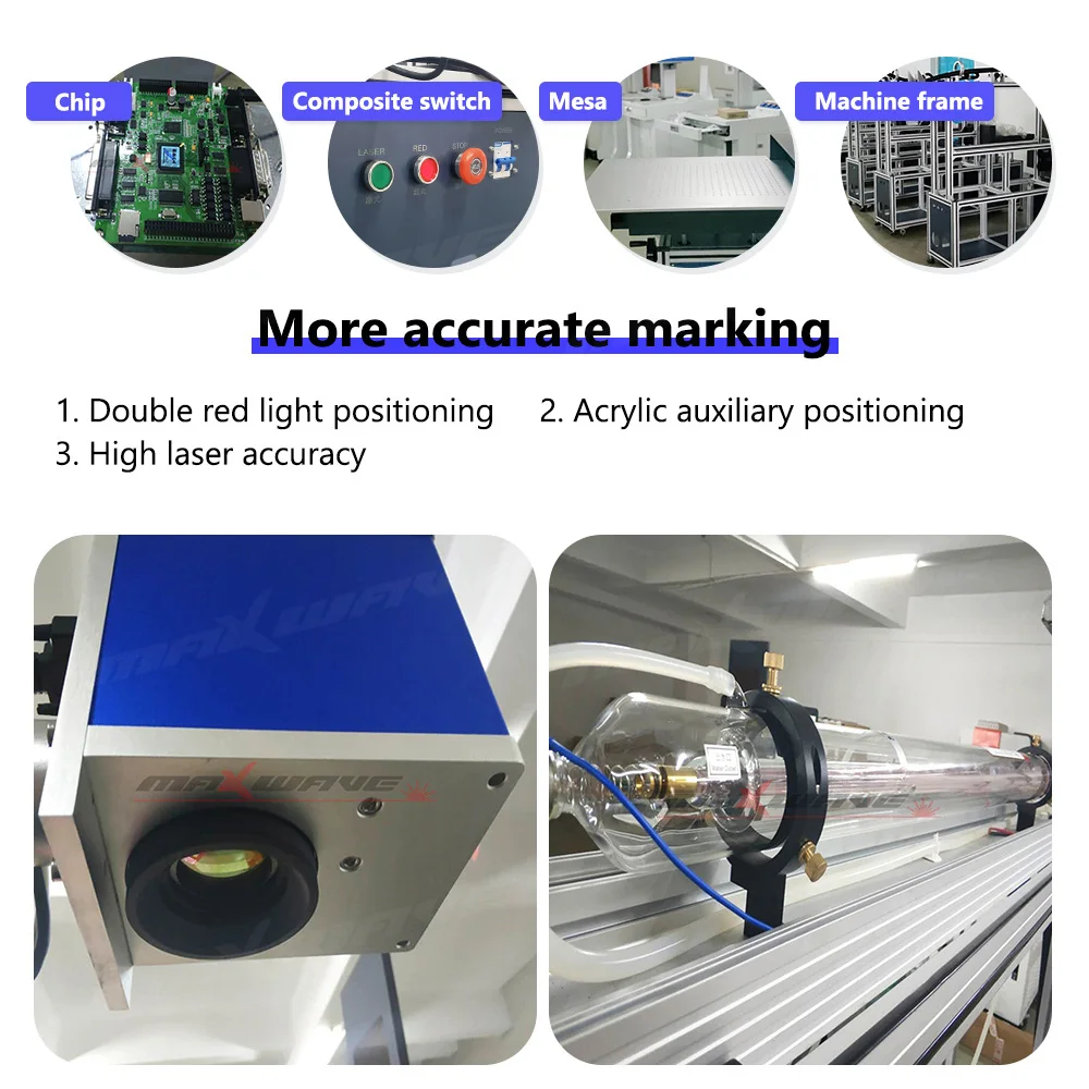 Maxwave CGBA 600x600 Laser Marking Machine Intelligent Temp Control Dust Proof Design Safe & Durable