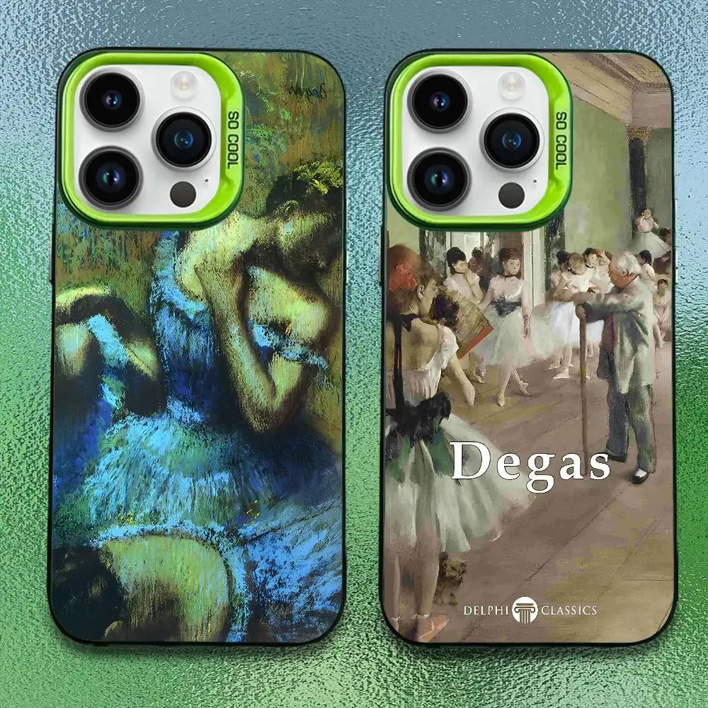 

Edgar Degas Dancer ART Phone Case For iPhone 16,15,14,13,12,11,Pro,Max,Plus,Mini,SE Anti Fall Green Matte Hard Bumper