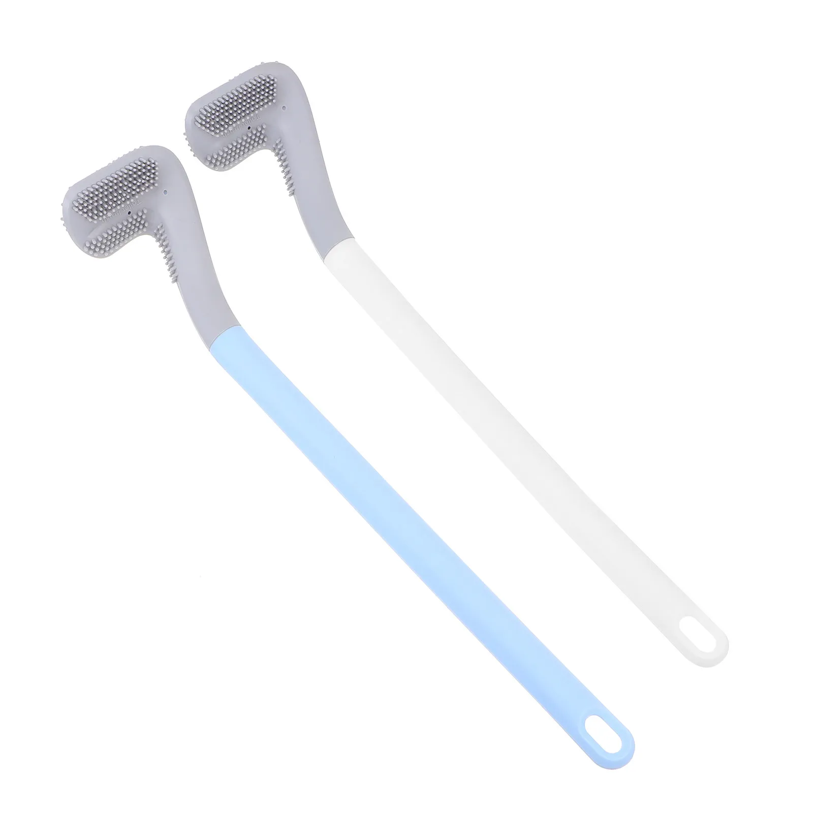 

Набор из 2 элегантных ершиков для унитаза с длинной ручкой, противоскользящие, для глубокой очистки ванной, кухни, офиса, торгового центра