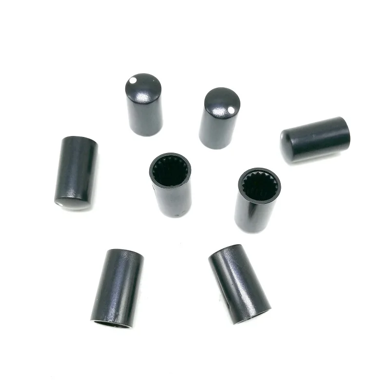 Potentiometers Botões mm Furos de Serra Tampas Combinando Preto 7.5*14 mm