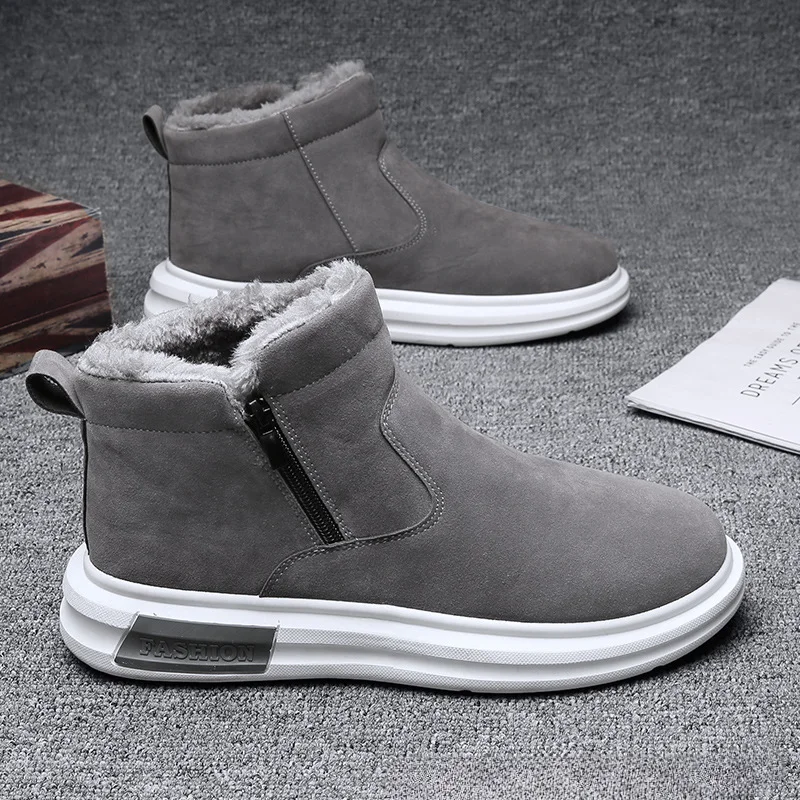 Cotton Shoes Thick Snow Boots Fashionable Men Boots Versatile Men Shoe Platform Boots Winter Shoe for Men Botas Para Hombre 2024