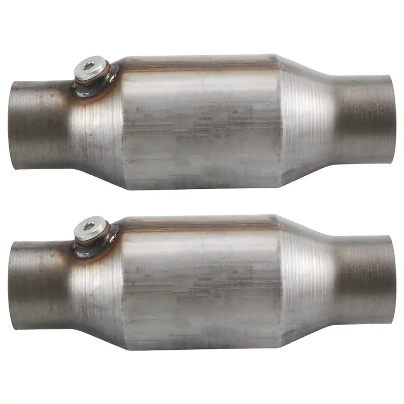 【Price Drop !!】-2.5Inch Spun Universal Catalytic Converter High Flow Stainless Steel 425250 Exhaust Catalytic Converter