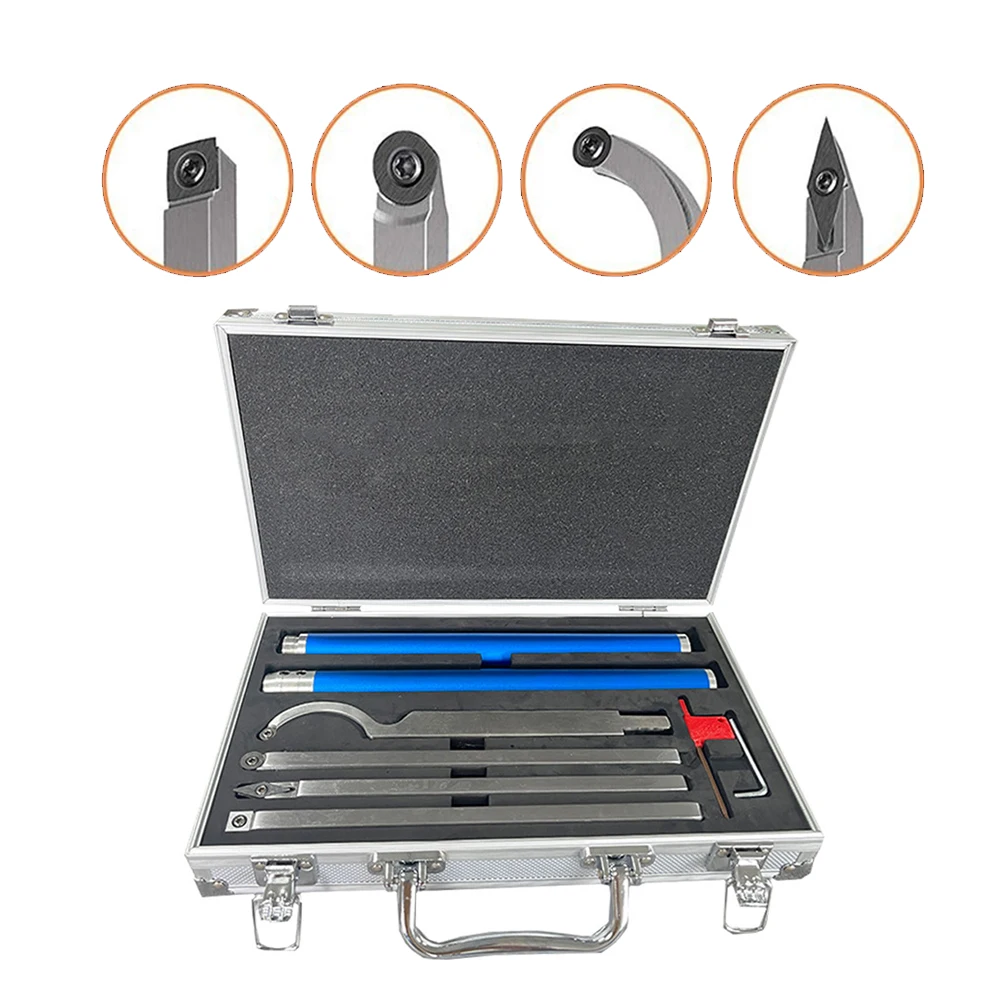 Lathe Tool Kit Woodturning Lathe Tools Carbide Lathe Tools ABS+Metal Material Aluminum Alloy Handle Bottle Stoppers