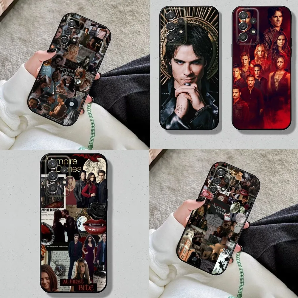

Vampire TV D-Diaries Phone Case For Samsung S24,S23,S22,S21,S20,S10,S10E,S9 Plus FE Note 20 Plus Soft Black Cover Shell
