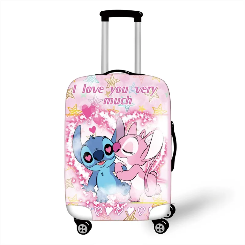 Disney-Juste de bagage Stitch Optics, housse de valise élastique, housse de chariot de voyage, accessoires de protection, cadeaux