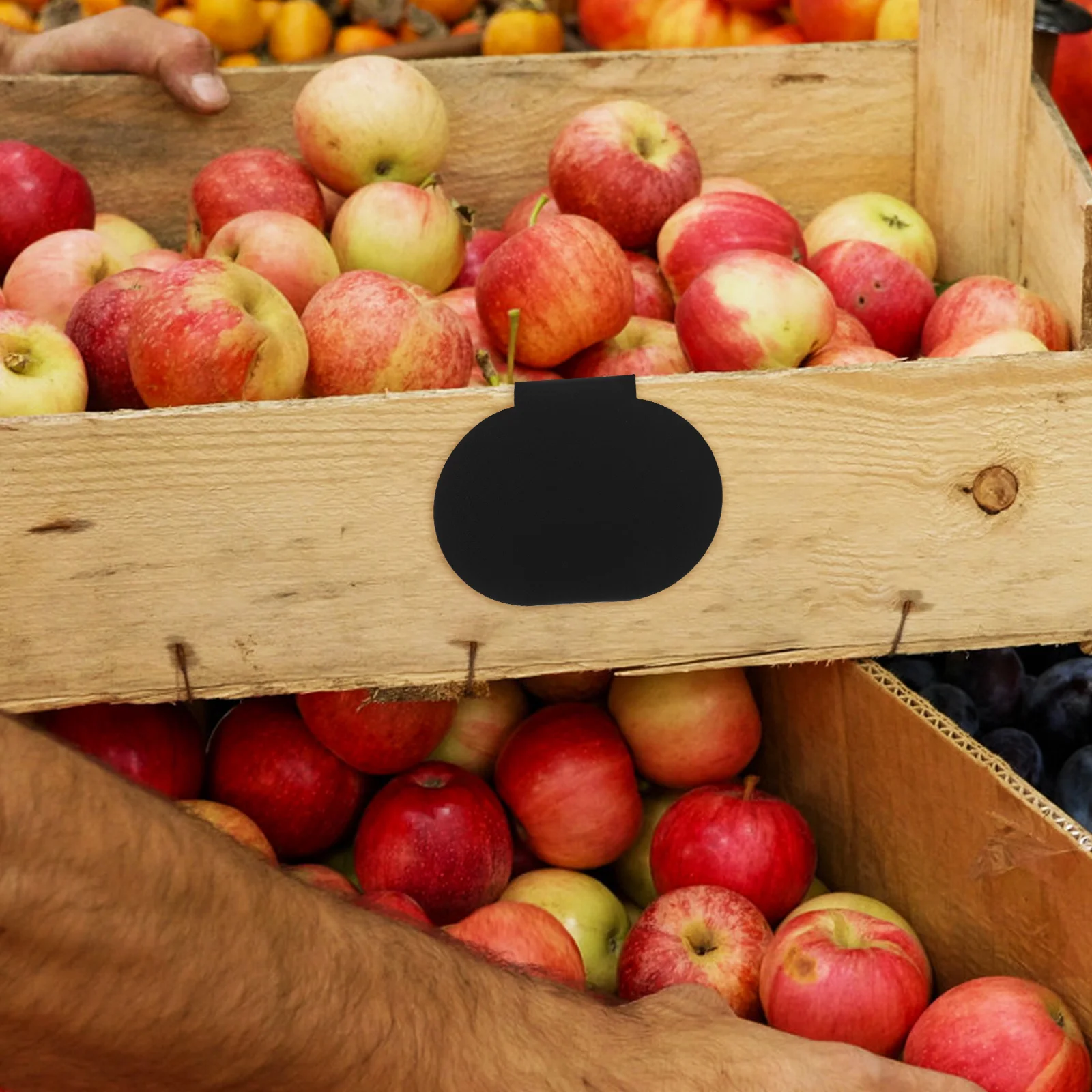 12Pcs Storage Bin Label Clips Chalkboard Style Re-Writable Basket Labels for Organizing Cubes Shelf Display Sign Holder Clamp