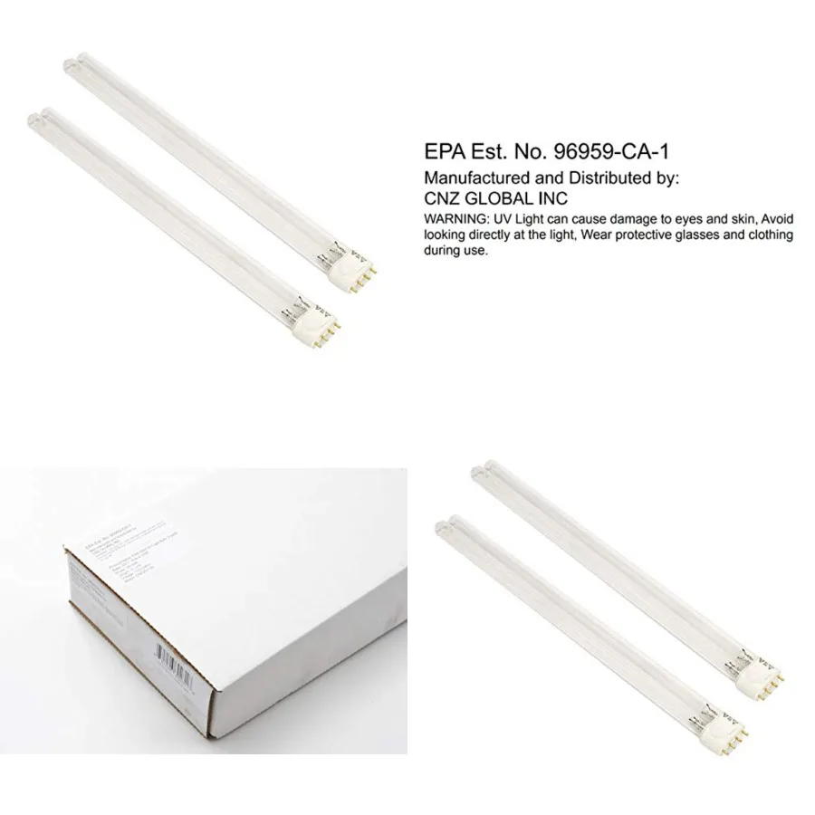 

55 Watts 2G11 Base UV-C Germicidal Ultraviolet Light Bulb Qty 2