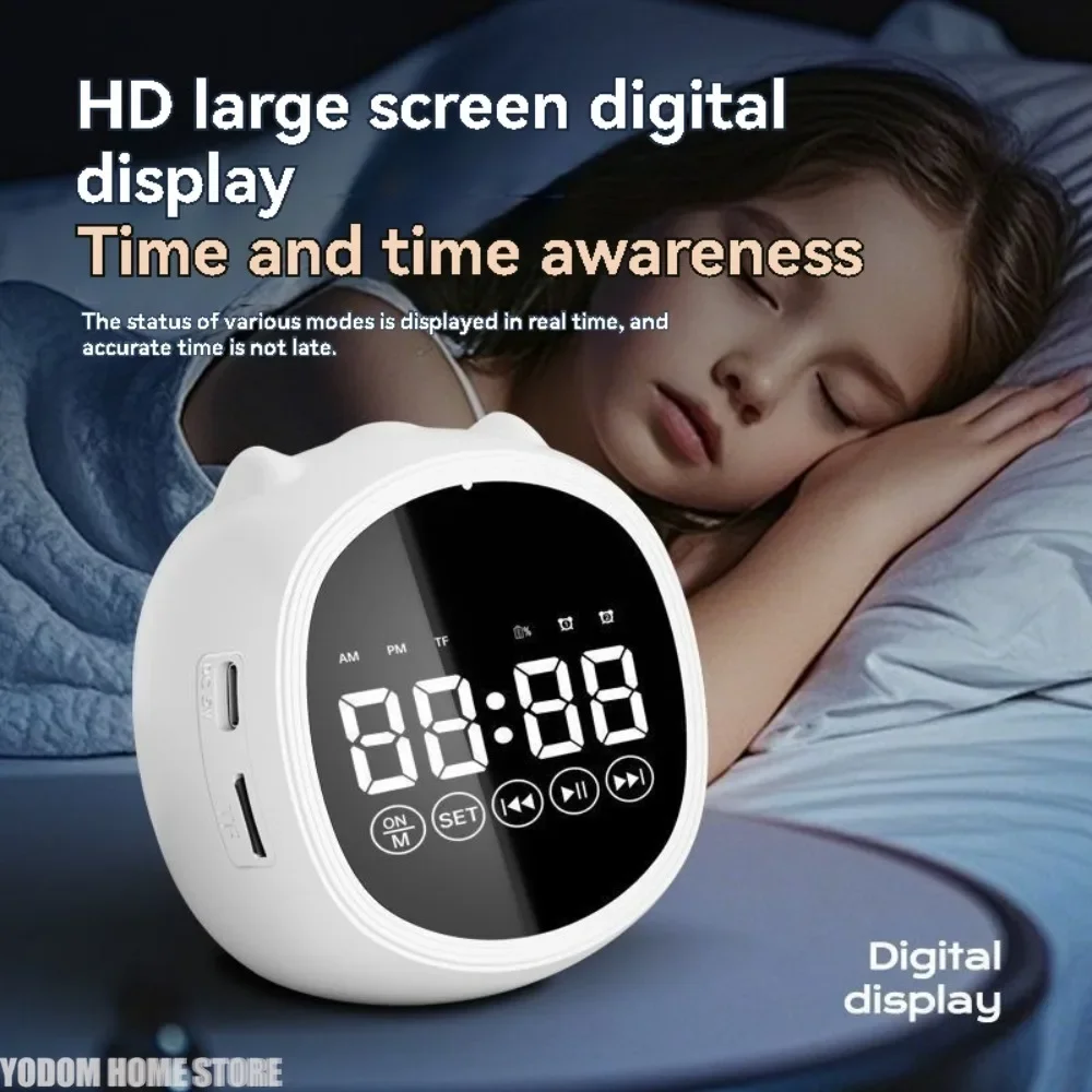 LED Alarm Clock GGE Long Standby Bluetooth Speaker Crescendo Ringtone Memory Card Insert Home Decor Digital Alarm Clock
