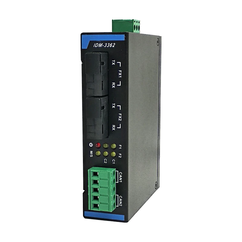 

IDM-3362 Din Rail CAN-BUS Optical Fiber Self Healing Ring Converter Network Terminal CAN Bus Repeater Optical Cat