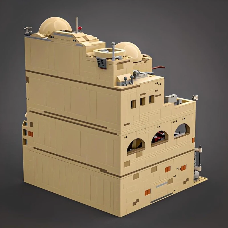 Bloques de construcción de la película de Star Wars para niños, juguete de ladrillos para armar edificio del desierto Mos Eisley Cantina, serie MOC, ideal para regalo, código 2485, piezas