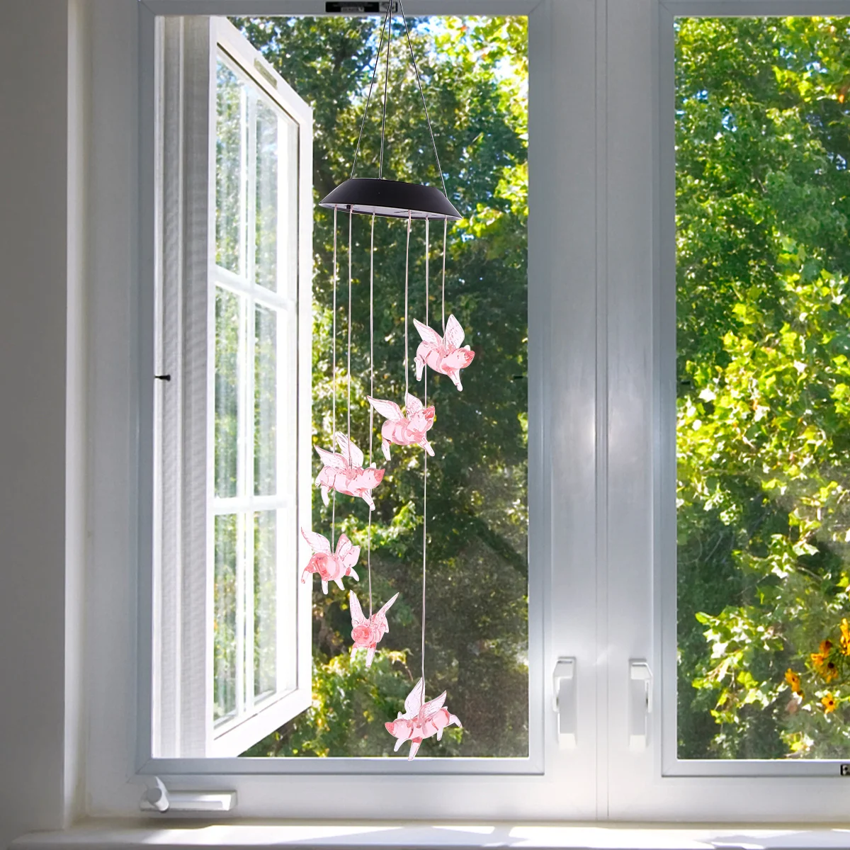 1pc 太陽光発電風鈴ライト LED ランプ庭庭パティオ寝室装飾家の装飾風鈴ライト