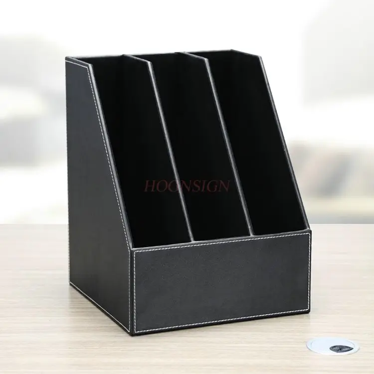 1pcs Fashionable three row desktop file frame, stand, folder, data storage frame, office supplies