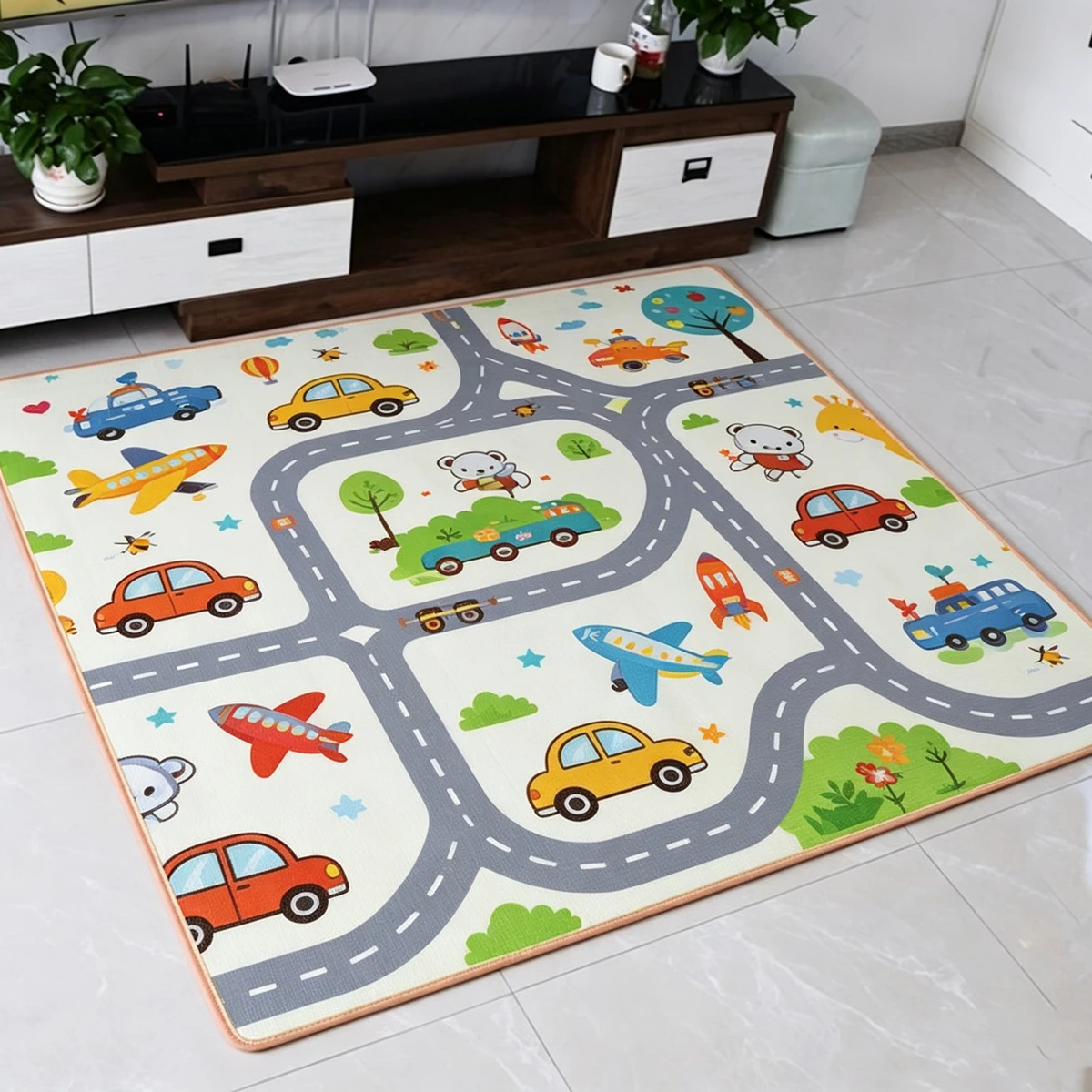 Thick Folding Carpet Play Mat for Children's Mats Non-toxic EPE New 10 Styles and 5 Sizes Baby Crawling Play Mat Safety Kid Rugs