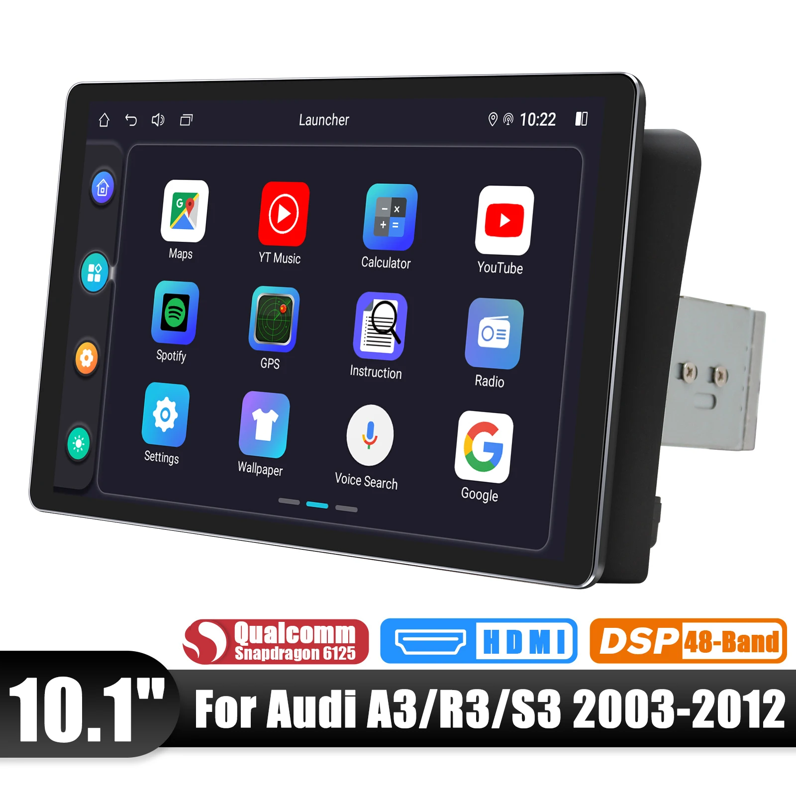 JOYING-وحدة راديو ستريو للسيارة مع سيارة أبل ، أندرويد أتوماتيكية ، أحدث ترقية ، شاشة كبيرة ، أودي A3 R3 S3-بهو ، #6