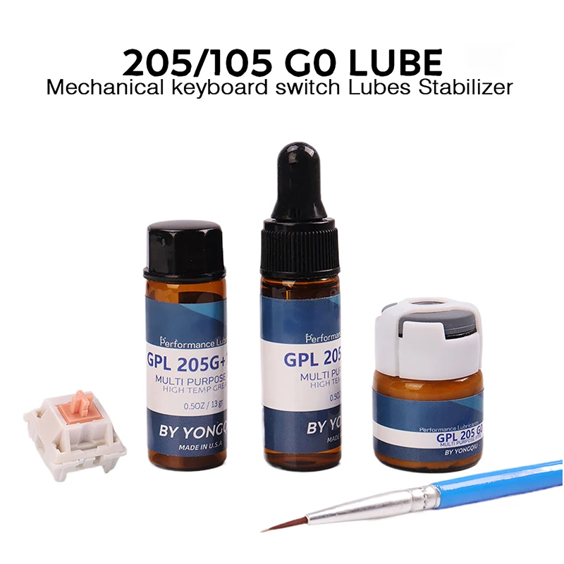 Optimieren Sie Ihre Tastatur mit dem Schmiermittel- und Fettöl-Kit GPL 205G00, 205G0, 105; Komplett mit Stabilisatorschmiermittel.