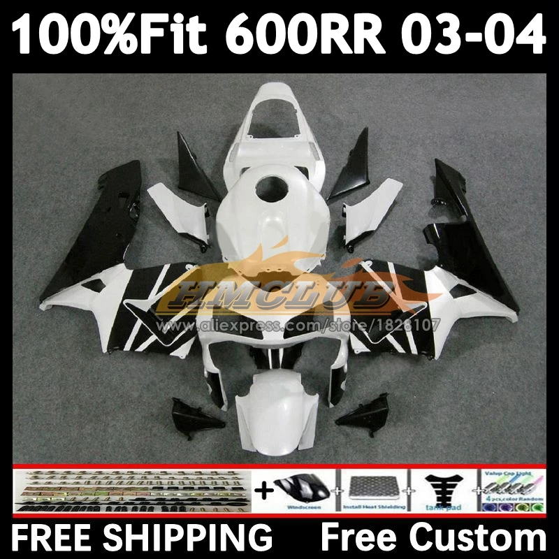 OEM Fairing For HONDA white pearl CBR 600 CC 600RR 600F5 600CC F5 58No.13 CBR600 RR CBR600RR 03 04 CBR600F5 2003 2004 Injection