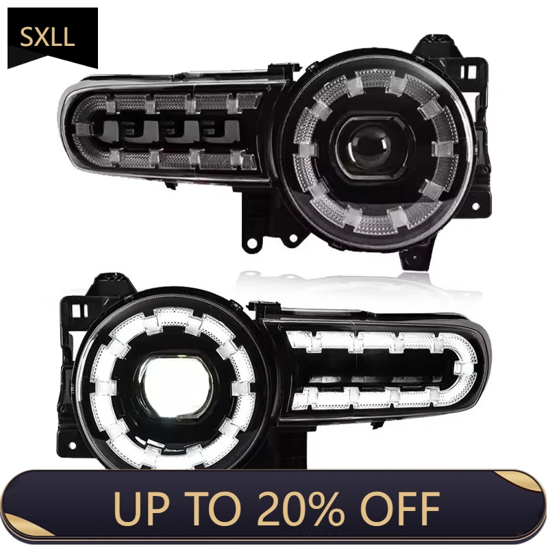 

SXLL For 2007-2020 Full Light Emitting Diode Mobile Turn Signal Dual beam of light lens car assembly upgrade New Light Emitting