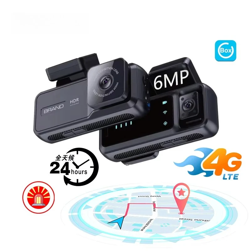 

Hot Selling Ubox 4K 4G Sim Remote Control Dash Cam GPS Vehicle Car Tracker Video Recorder System Two-Way Audio SD Card 360 CCTV