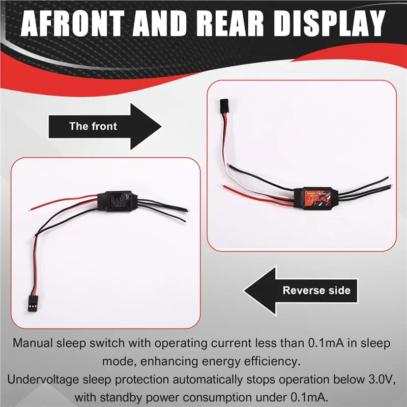 AS96-Blheli RC Brushless ESC 15A Electric Speed Controller For Quadcopter Aircraft Model Fixed Wing Multi-Axis FPV RC Drone