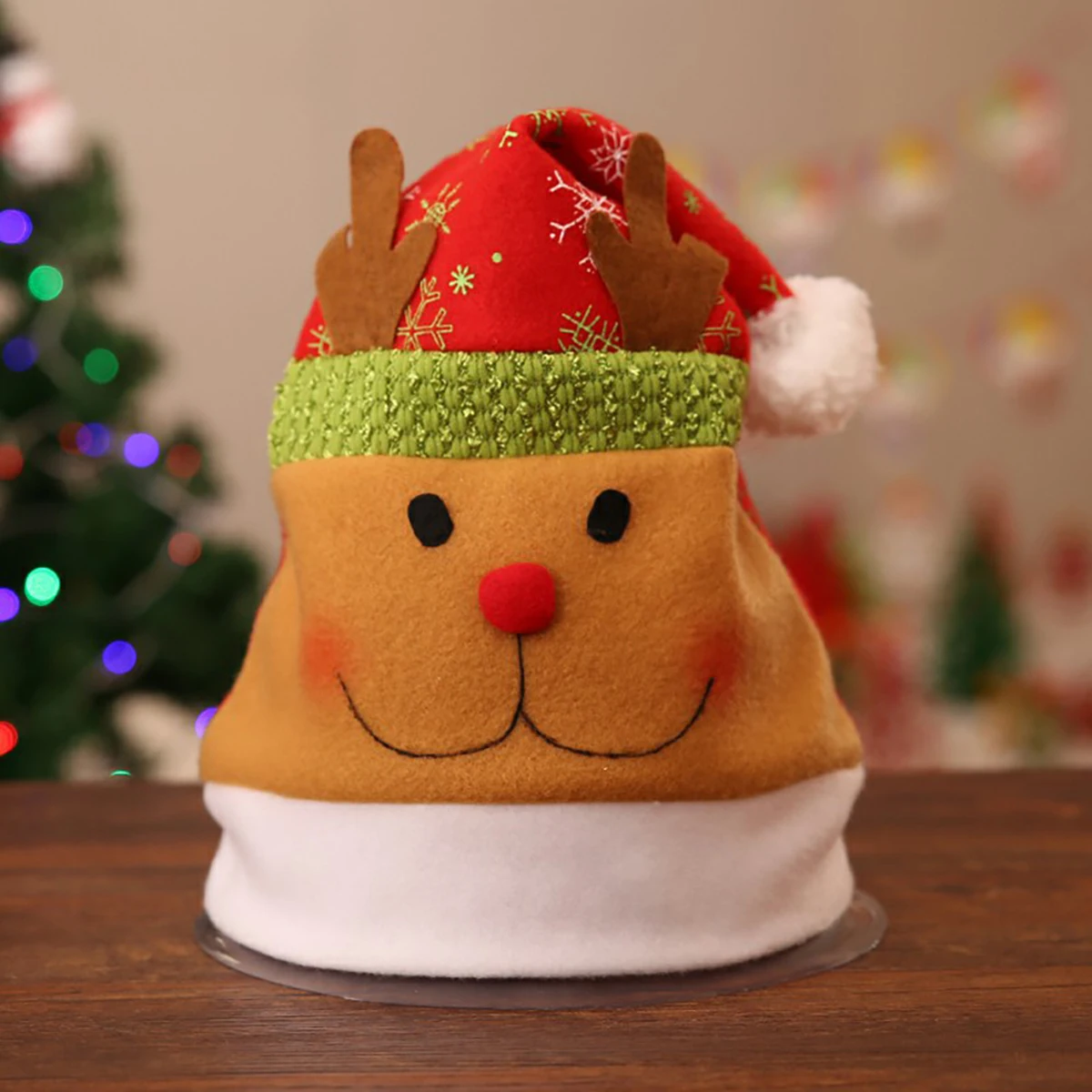 

4pcs Cartoon Shape Christmas Hat Christmas Decorative Santa Hat Headdress Party Favors Classic Christmas Hat for Adult Sant