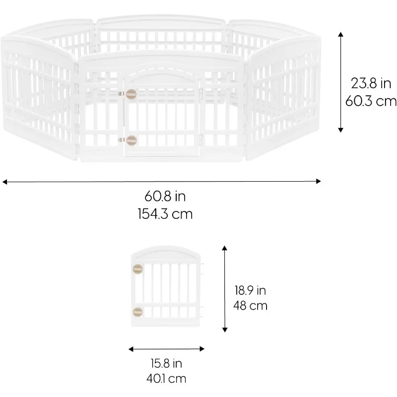 Imagem -04 - Exercício Pet Playpen com Porta Painel 24