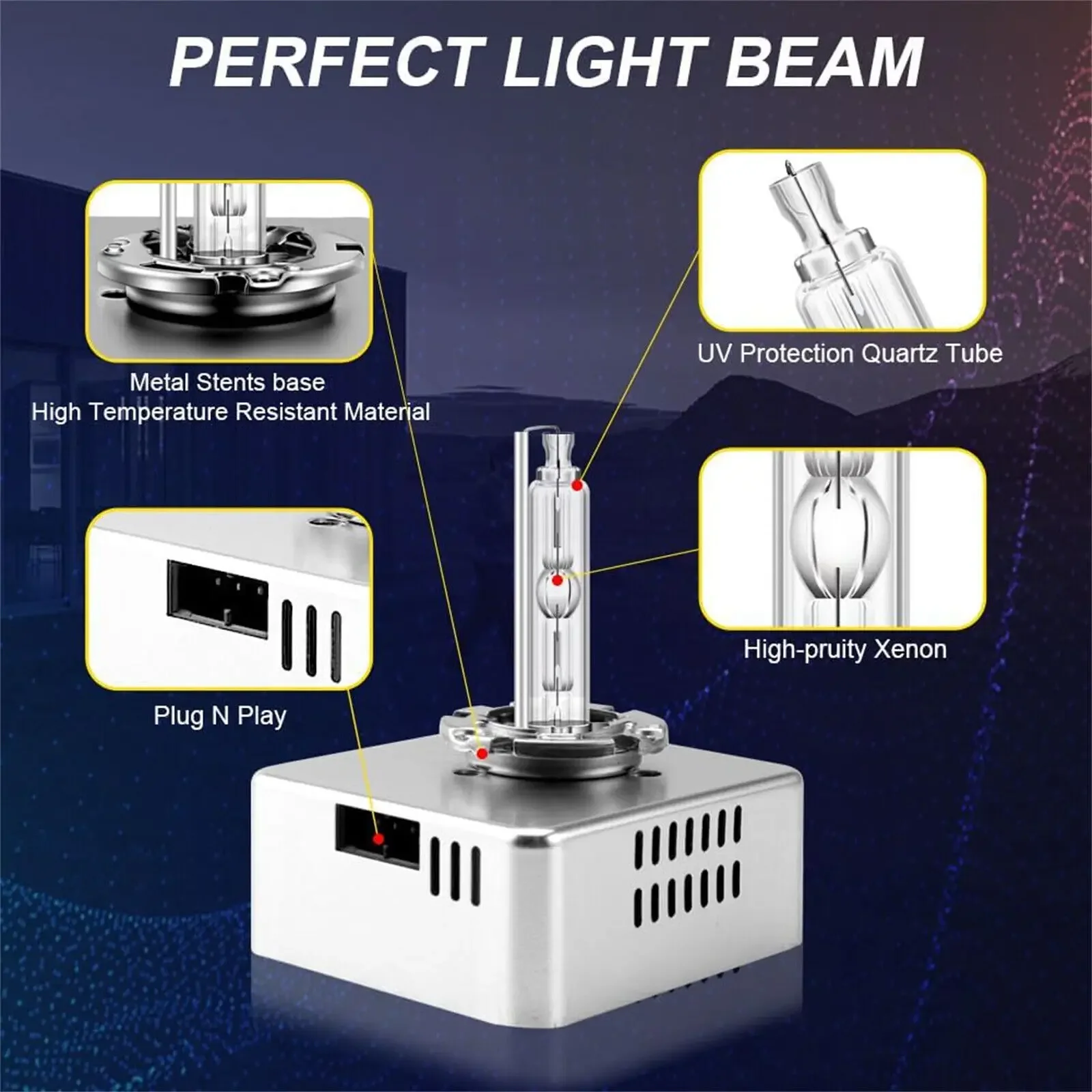 68266509AA 0071777147-001 18647-25012 2 قطعة زينون العلوي HID لمبة ل 2016-2017 تشيفي سيلفرادو 1500 2500 HD 3500 HD #5