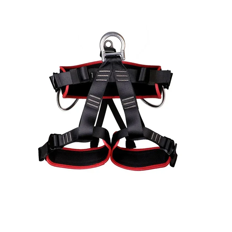 Fire Rescue Half Body Safety Climbing Harness With Ring