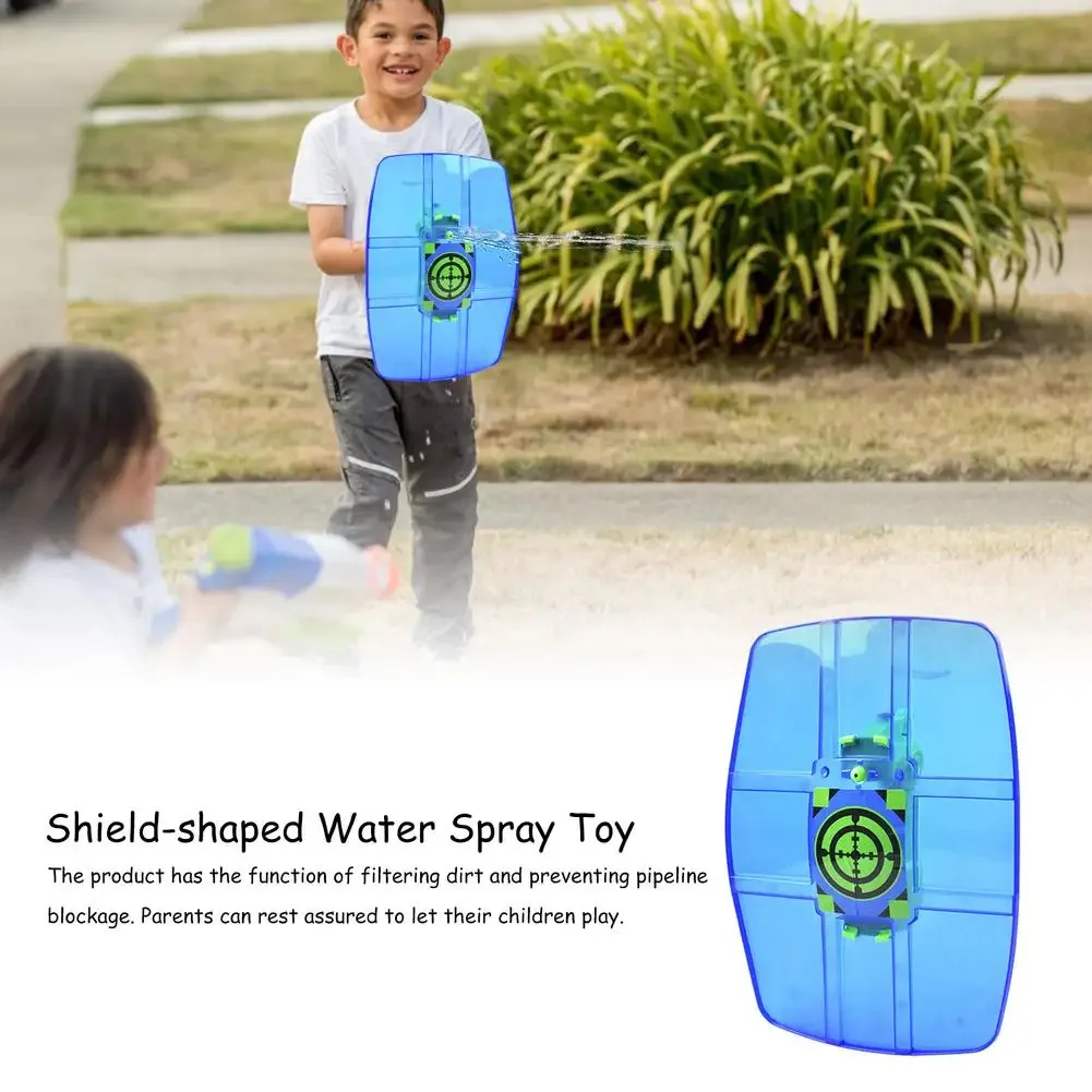 New Target Shield Water Gun Summer Children Shield-shaped Water Spray Toy Water High Pressure Water Gun Beach Toys Party Game
