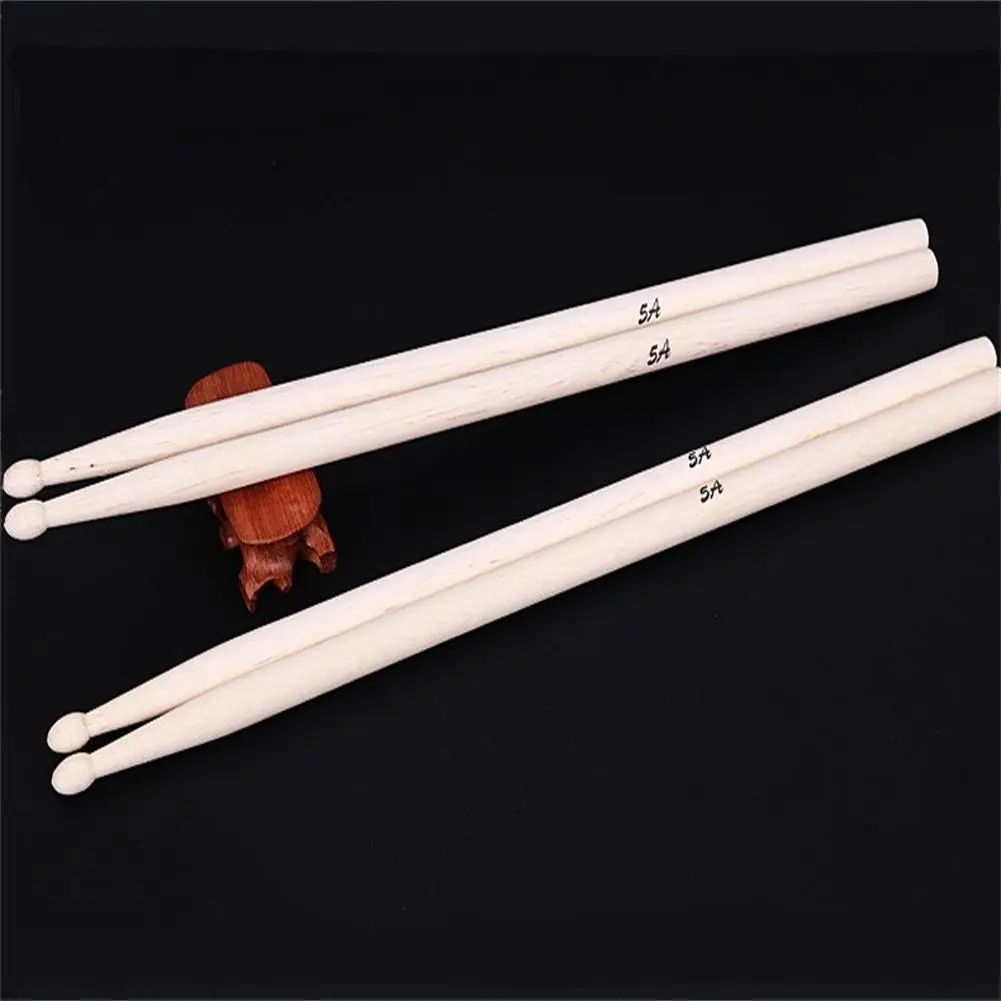 1 Pair Maple 5A Drum Sticks Jazz Drum Sticks Drum Cone Triangular Head Drum Sticks