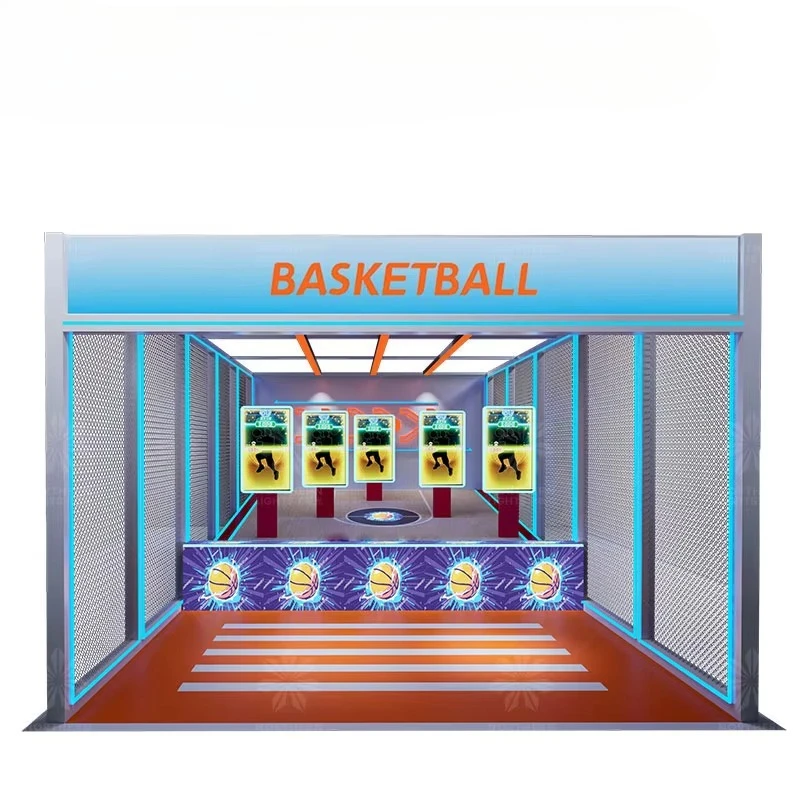 Northern Lights Indoor Adult Street Basketball Machine Led Screen Coin Operated Arcade Shooting Hoops Game Colorful