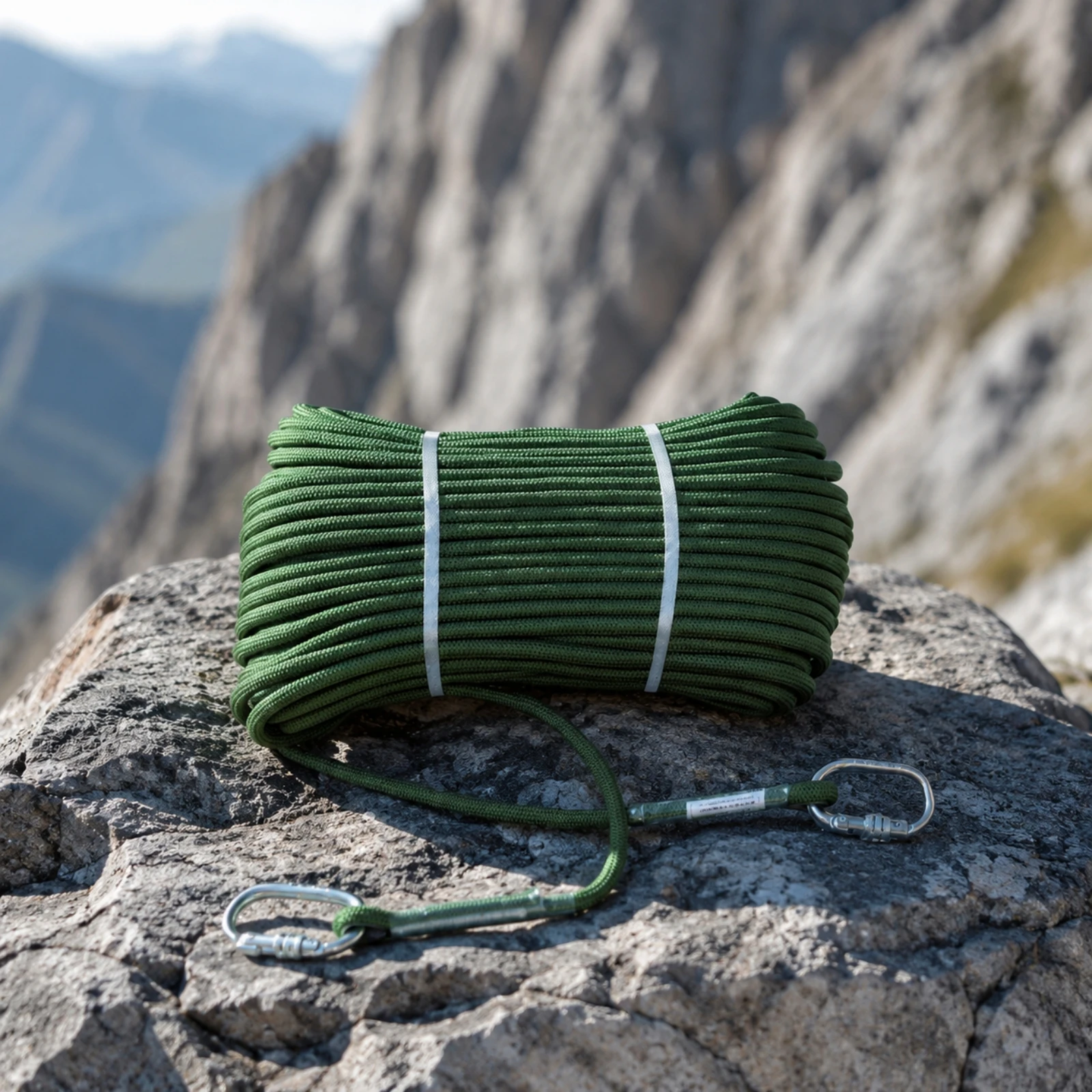 Braided Polyester Safety Rope Versatile Safety Rope with Snap Hooks Vertical Safety Line Assembly Heavy Duty Industrial-Grade