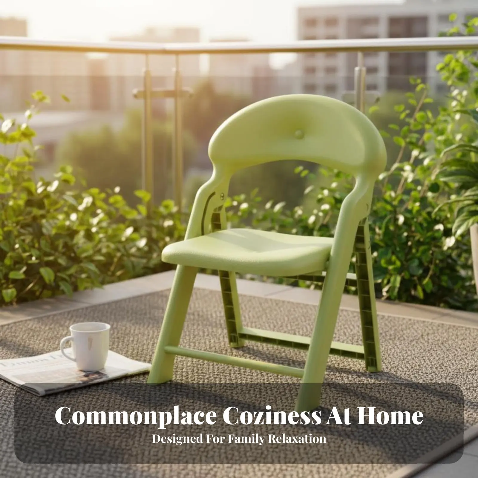 後部レスト付き折りたたみスツール-折りたたみ式デザイン-ポータブルシート-後部補助スペース-省スペース-大人、両親、家庭、ピクニックに最適